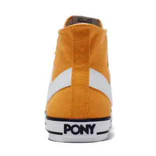 PONY Shooter系列百搭復古高筒帆布鞋-女款 男款 黃色