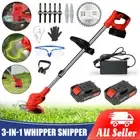 800W 24V Whipper Snipper&Cordless Grass Trimmer Lawn Grass Brush Cutter Blade AU