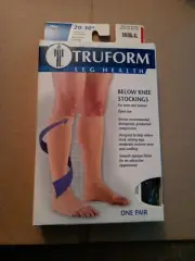 Truform Compression Stockings Firm 20-30* Below Knee OpenToe 0865BL XL Large