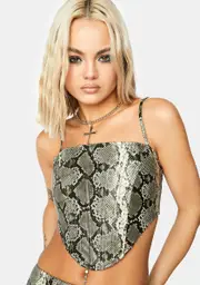 [Jagger & Stone] Zion Snakeskin Corset Top