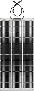 20V 100W Flexible Solar Panel Monocrystalline PERC Technology Mono Grade-A Cell High Conversion Efficiency Fits RV Dimension Camping