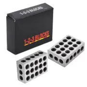 4 Pair Matched 1-2-3 Blocks 23 Holes .0002" Machinist 123 Jig Ultra Precision