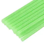 Mini Hot Glue Gun Sticks 8" x 0.27" for Glue Guns Glitter Fruit Green 16pcs