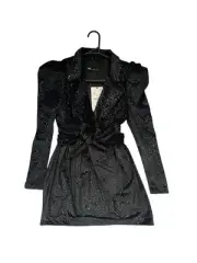 Brand New Zara Blazer Dress, Size M, Black And Sparkly, Excellent Condition.