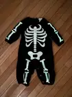 NWT Pottery Barn Kids Glow-in-the-Dark Skeleton One Piece Costume Size 6-12M