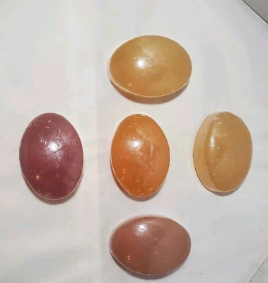 5 Vintage Bath & Body Works Glycerin Soap 4 Oz Freesia Sweet Pea Mango Mand Rasp