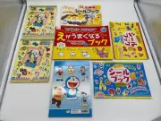 Japanese Coloring, Activity & Reusable Sticker Books ~ Doraemon & Maruma ~ New