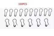 100Pcs Black Safety Pins 0.8 Metal Bulb Gourd Pin for DIY Craft & Clothing Tags