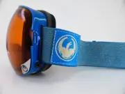 Dragon Snow Goggles X2 Hone Blue - Optimised Blue + Opti Flash Green w/ Hardcase