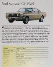 Ford Mustang GT Picture Out of Print Spec Article Sheet Wall Art