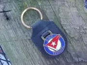 RMS TITANIC GOLD LEATHER KEY FOB FINEST QUALITY UNIQUE TRAGIC UNSINKABLE SHIP