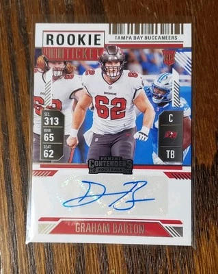 2024 Panini Contenders Graham Barton Auto #182 TAMPA BAY BUCCANEERS ROOKIE