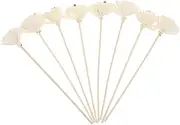 8Pcs Decorative Flower Diffuser Sticks Dried Flower Aromatherapy Sticks for Home Decor Elegant Scented Oil Diffusers Chic Room Decoration Fragrance Release