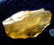 Libyan Desert Glass Meteorite Tektite impact specimen( 1275 ct)Dimple yellow Gem