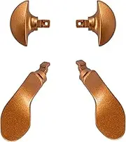 4Pcs Back Paddles for PS5 DualSense Edge Controller, Replacement Rear Paddles for PS5 Edge Controller Rear Parts,Interchangeable Metal Rear for PS5 Edge Controller (Gold)