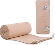 Ever Ready First Aid 4" Elastic Bandage with Clips - Box of 10