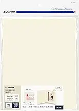 Hakuba (Amazon.co.jp Exclusive) HAKUBA Plain Mount No. 790 AZ 2L Size Single Face (Vertical) Cream Wide Range of Applications Easy to Use Plain Photo Mount with No Cover Cut Out AMZM790-2LT-1
