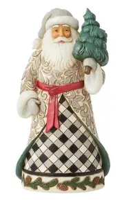 Jim Shore Heartwood Creek - Plaid Santa