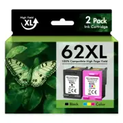 62XL XXL Black Color Ink Cartridge for HP Envy 7640 5540 5640 5660 5740 62XL Ink