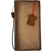 Genuine Leather case for Iphone 14 13 16e 15 16 Pro Max Wallet Plus Bible Suede