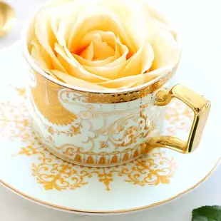 骨瓷金邊咖啡杯套裝陶瓷家用歐式英式下午茶茶具紅茶杯骨瓷小奢華