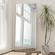 NEUWEABY Full Length Mirror, 65"x24", Full Body Floor Mirror Standing Mirror Aluminum Alloy Frame, Standing or Wall-Mounted for Bedroom/Living Room