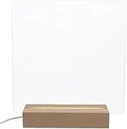 COHEALI 1 Set Acrylic Memo Board with Glowing Night Lamp Feature Dry Erase Writing Board for Office and Home Includes Marker for Messages and Notes