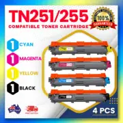 4x Toner TN-251 TN-255 for Brother HL-3150CDN MFC9340CDW MFC-9330CDW MFC9140CDN
