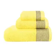 Ultra Soft 3 Pack Cotton Towel Set, Contains a Bath Towel 3 Pack Set Yellow