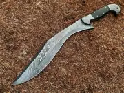 Kukri Knife Custom Made Hand Forged Damascus Steel Gurkha Kukri Knife