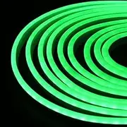 XUNATA Flexible LED Neon Strip with 12V DC Female Cord, Colored Tube, 120 LEDs/m, IP65 Waterproof, Cut to 2.5cm/1in, Ideal for Home and Commercial DIY Design Decoration Light (5m, Green)