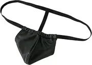 [Letuwj] Transparent Triangle Shorts Men's Underwear Panties Triangle Imitation Leather Breathable Thin Section