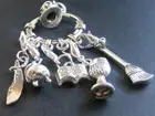 Witches/Goddesses Ritual Charms on Circle✨ Tibetan Silver very unique