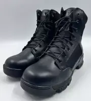 Bates Tac Sport Black Lace Up Zip Soft Toe Leather Rubber Sole Boots Size 10M