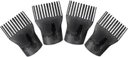 VICASKY 4pcs Hair Dryer Nozzle Comb Plastic Hair Dryer Nozzle Diffuser Brush Attachment Concentrator Replacement Blow Hairdressing Salon Styling Tool