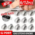 6/12x Gas Stove Knobs Home Kitchen Cooker Oven Cooktop Metal Switch Control HOT