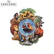 Disney The Lion King Wall Clock With 12 Sculpted Characters