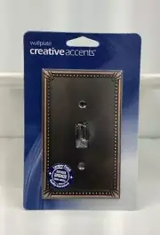 Creative Accents Lighting Plates Toggle Wall Plate - Antique Bronze 3001AZ