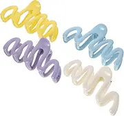 Healvian 4pcs Hair Claw Clips for Thick Hair Jaw Clips for Hair Large Claw Hair Clips Large Hair Clips for Thick Hair Jaw Hair Clips Hair Clips for Women Hair Accessories Hair Pin Plastic