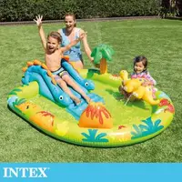 在飛比找森森購物網優惠-INTEX 可愛恐龍樂園戲水池191x152x58x深23c