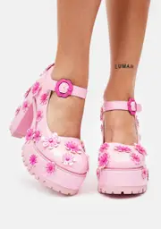 [Sugar Thrillz] What's The Buzz Floral Mary Janes