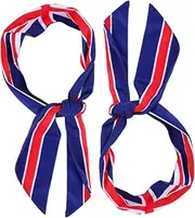 [OHPHCALL] 2pcs Men's Sports Headband Quick-Dry Workout Sweatband British Flag Print for Yoga Running and Exercise
