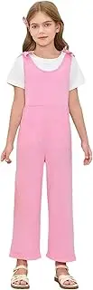 [Generic] Girls Size 14 16 Nightgown Jumpsuit Pants Clothes Solid Sleeveless Strap Jumpsuit 9 Month Old Baby Clothes