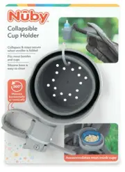 Nuby Collapsible Cup Holder - Flexible Base - Fits Most Cups & Bottles