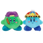 2pcs Yo-Yo Kirby Green Blue Plush Dolls Stuffed Animal Soft Toys Set Kids Gift
