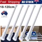 18-120cm Adjustable Curtain Rail Bathroom Telescopic Pole Rod Tension Extendable