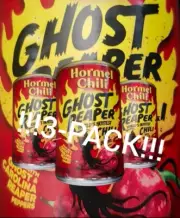 Hormel Chili Ghost Reaper Worlds Hottest Chili. 3 Cans Lot