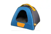 GIGWI PLACE PET HOUSE CANVAS PLUSH TPR BLUE GRAY LARGE