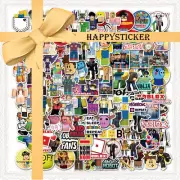 100pcs Roblox Stickers Virtual Reality Game Waterproof Vinyl Decal Skateboard