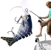 Fish Bait | Hard Fish Baits for Trout,Realistic Multi-Jointed Lures, Fishing Gear Accessories for Saltwater and Freshwater